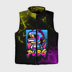 Женский жилет PUBG RETRO NEON ПАБГ НЕОН, цвет: 3D-красный
