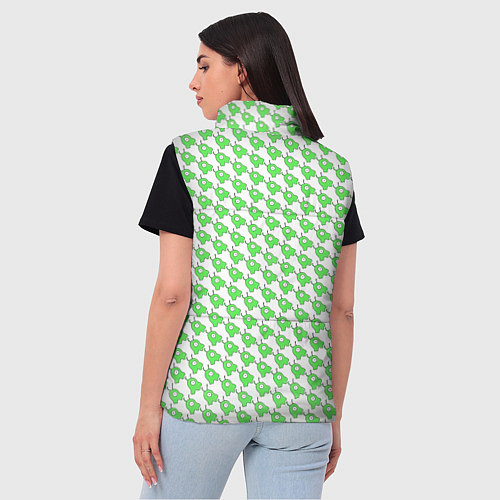 Женский жилет Мозговые слизни / 3D-Черный – фото 4