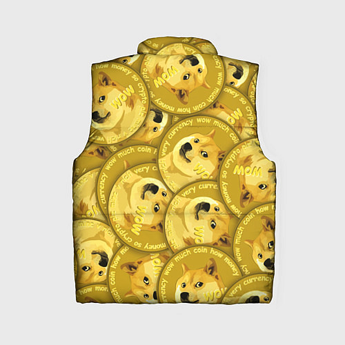 Женский жилет DOGECOIN DOGE ДОГИКОИН / 3D-Светло-серый – фото 2