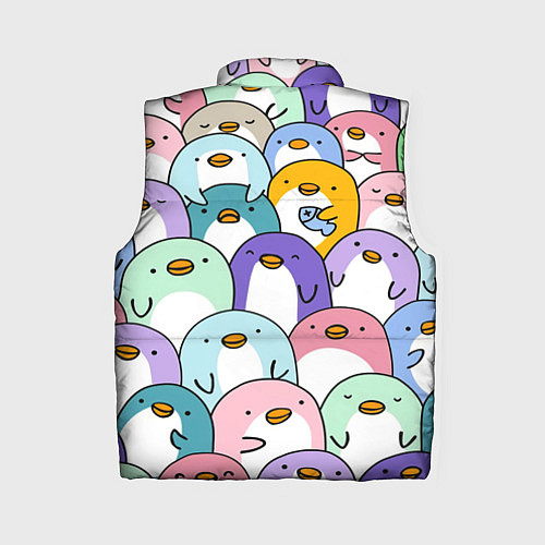 Женский жилет Пингвины / 3D-Светло-серый – фото 2