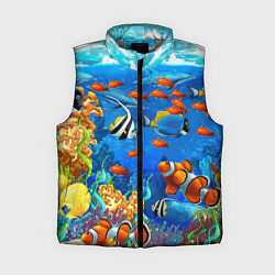 Женский жилет Коралловые рыбки