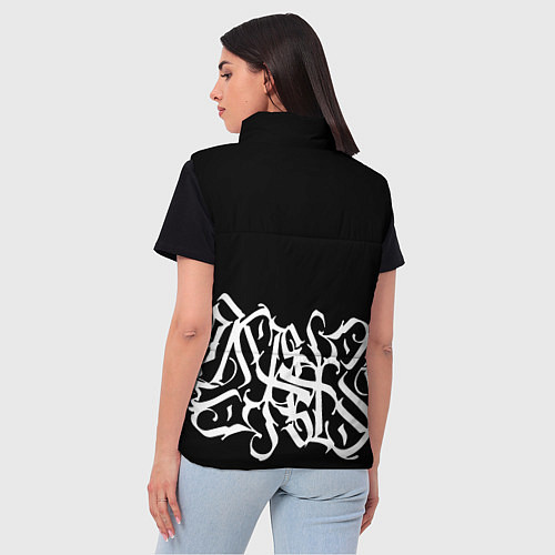 Женский жилет КАЛЛИГРАФИЯ CALLIGRAPHY / 3D-Светло-серый – фото 4