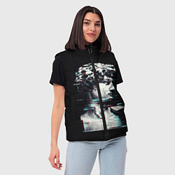 Женский жилет David Glitch, цвет: 3D-красный — фото 2