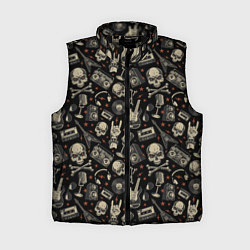 Женский жилет Scull pattern rock