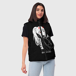 Женский жилет Зеро Ту показывает палец, цвет: 3D-черный — фото 2