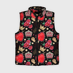 Женский жилет Корона и розы