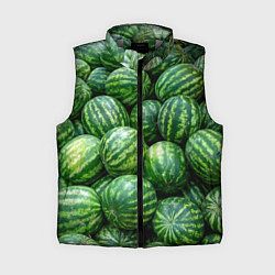 Женский жилет Арбузы, цвет: 3D-светло-серый