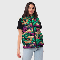 Женский жилет Граффити стрелы, цвет: 3D-черный — фото 2