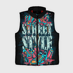 Женский жилет Обувь, испачканная краской, цвет: 3D-красный