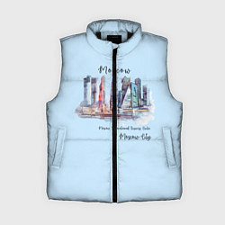 Женский жилет Москва-Сити, цвет: 3D-черный