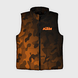 Женский жилет KTM КТМ CAMO RACING, цвет: 3D-черный