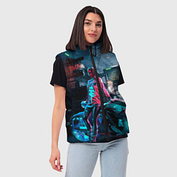 Женский жилет Cyberpunk, цвет: 3D-красный — фото 2