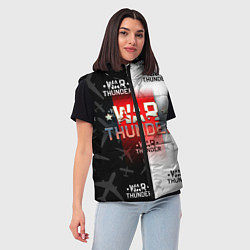 Женский жилет WAR THUNDER ВАР ТАНДЕР, цвет: 3D-красный — фото 2