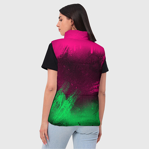 Женский жилет NEON HONDA НЕОН ХОНДА / 3D-Черный – фото 4