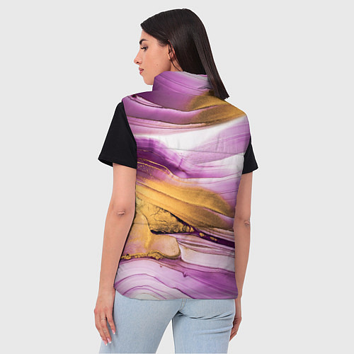 Женский жилет Наслоение красок / 3D-Красный – фото 4