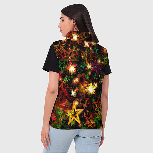 Женский жилет Яркий день / 3D-Черный – фото 4