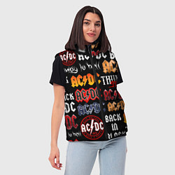 Женский жилет AC DC LOGOBOMBING, цвет: 3D-черный — фото 2
