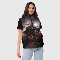 Женский жилет СУПЕРБАЙК, цвет: 3D-черный — фото 2