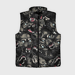 Женский жилет Стая волков Wolves, цвет: 3D-светло-серый