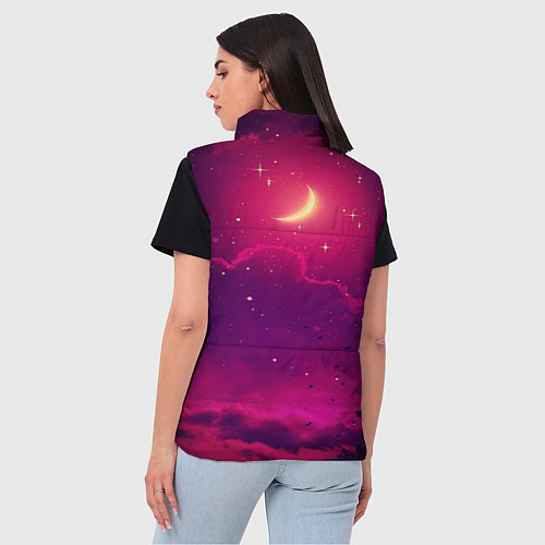 Женский жилет СКАЗОЧНАЯ НОЧЬ 2 КРАСНЫЙ / 3D-Красный – фото 4