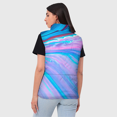 Женский жилет Абстрактный прилив / 3D-Черный – фото 4