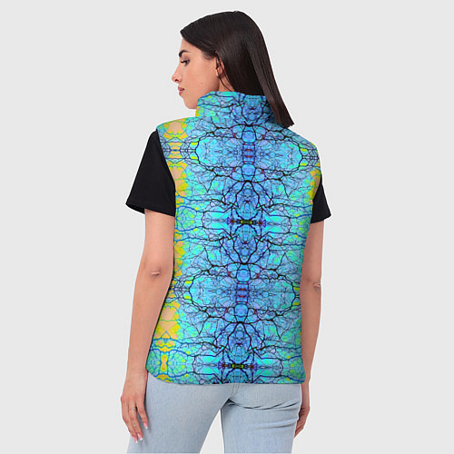 Женский жилет Психоделика / 3D-Черный – фото 4