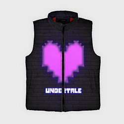 Женский жилет UNDERTALE PURPLE HEART, цвет: 3D-красный