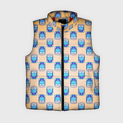 Женский жилет Сгущенка паттерн, цвет: 3D-красный