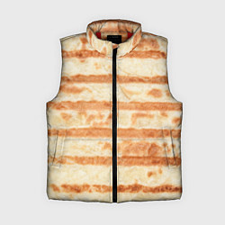 Женский жилет ЛАВАШ ТОНКИЙ ПЛОСКИЙ ХЛЕБ, цвет: 3D-красный