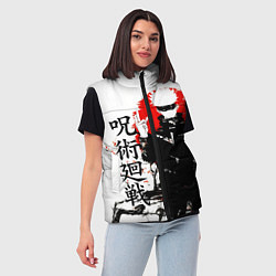 Женский жилет Сатору, Jujutsu Kaisen, цвет: 3D-черный — фото 2