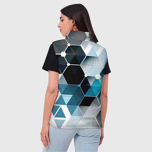 Женский жилет Абстракция FLO / 3D-Черный – фото 4