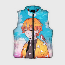 Женский жилет КЛИНОК РАССЕКАЮЩИЙ ДЕМОНОВ, ЗЕНИТЦУ, цвет: 3D-красный