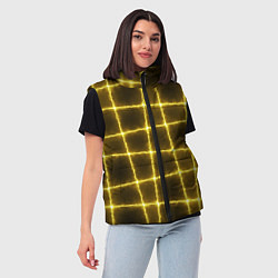 Женский жилет Неоновый барьер, цвет: 3D-красный — фото 2