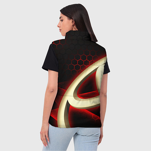 Женский жилет Тойота Toyota / 3D-Черный – фото 4