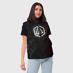 Женский жилет Linkin Park Logo Линкин Парк, цвет: 3D-красный — фото 2