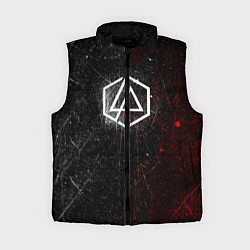 Женский жилет Linkin Park Logo Линкин Парк, цвет: 3D-черный