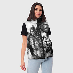 Женский жилет THE LAST OF US ЧЁРНО БЕЛЫЙ, цвет: 3D-красный — фото 2