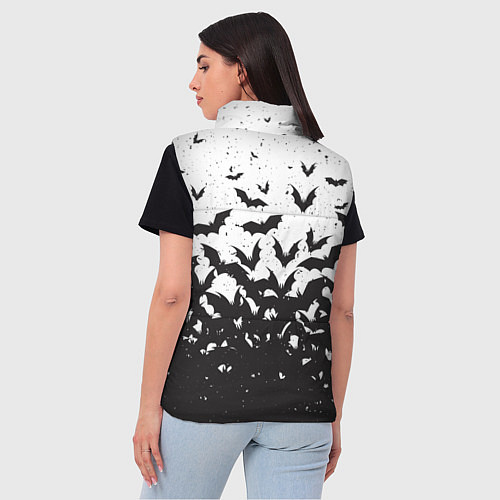 Женский жилет Летучие кровососы / 3D-Черный – фото 4