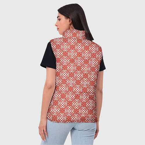 Женский жилет Славянская Обережная Вышивка / 3D-Черный – фото 4