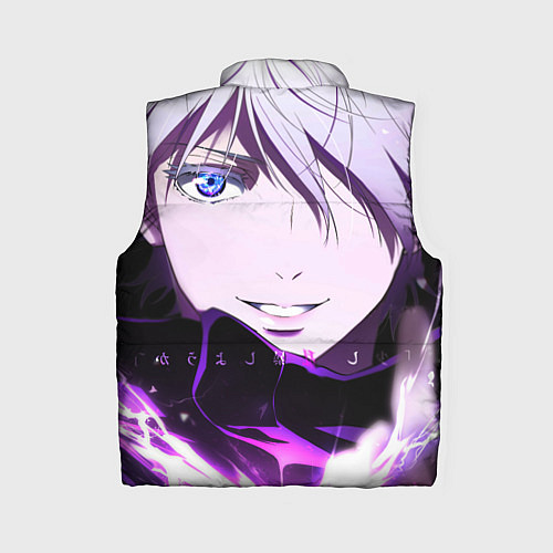 Женский жилет Сатору Гото кастует заклинание / 3D-Светло-серый – фото 2