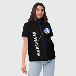 Женский жилет Volkswagen, sport style, цвет: 3D-черный — фото 2