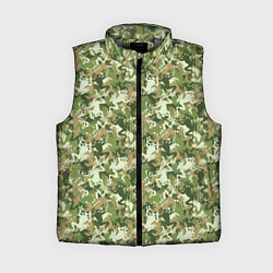 Женский жилет Лягушки камуфляж, цвет: 3D-светло-серый