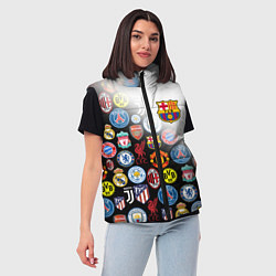 Женский жилет FC BARCELONA LOGOBOMBING, цвет: 3D-черный — фото 2