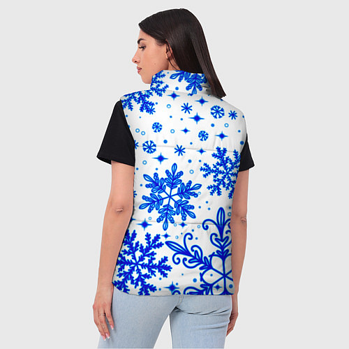 Женский жилет Белая Зима / 3D-Черный – фото 4