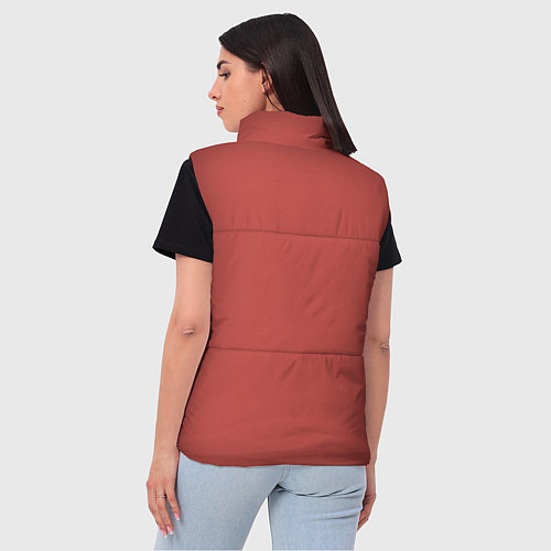 Женский жилет Merry Christmas Счастливого Рождества / 3D-Красный – фото 4