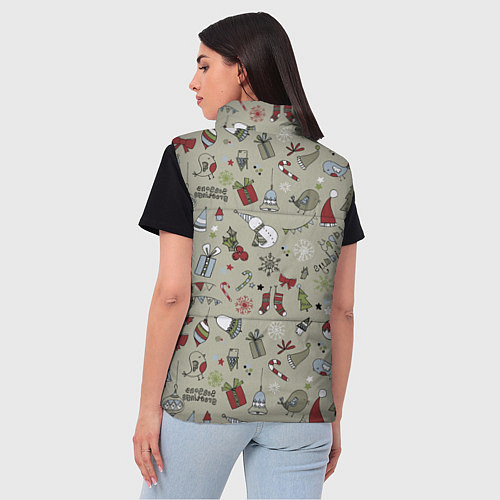 Женский жилет Винтажный 2022 / 3D-Черный – фото 4