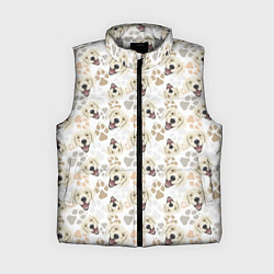 Женский жилет Лабрадор Золотистый Ретривер, цвет: 3D-светло-серый