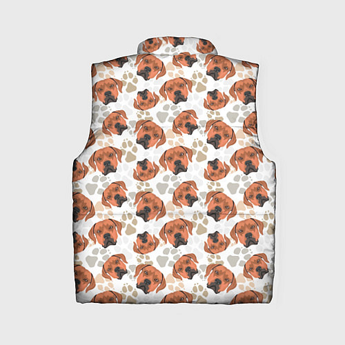 Женский жилет Собака Родезийский Риджбек / 3D-Светло-серый – фото 2