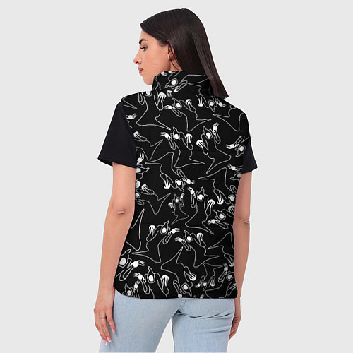 Женский жилет KIZARU HAUNTED FAMILY ПАТТЕРН / 3D-Черный – фото 4