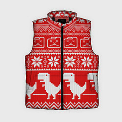 Женский жилет Вязаный принт, цвет: 3D-черный